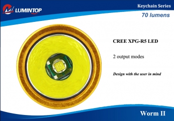 Lumintop Worm II (XP-G R2) Стильные разноцветные фонарики-наключники