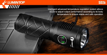 Lumintop SD26 (XP-L HD) Мощный туристический фонарь со встроенным зарядным
устройством